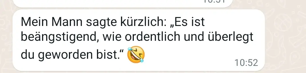 Hannah Cesarz - Testimonial - Es ist beängstigend wie ordentlich und überlegt du geworden bist