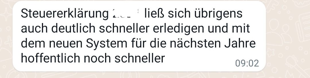 Hannah Cesarz - Testimonial - Steuererklärung deutlich schneller erledigen