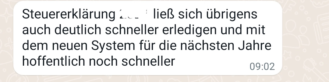 Hannah Cesarz - Testimonial - Steuererklärung deutlich schneller erledigen